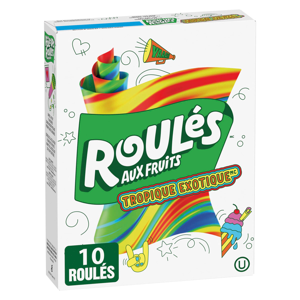 Tropical Tie Dye Fruit Roll Ups Betty Crocker (10 x 10ct)