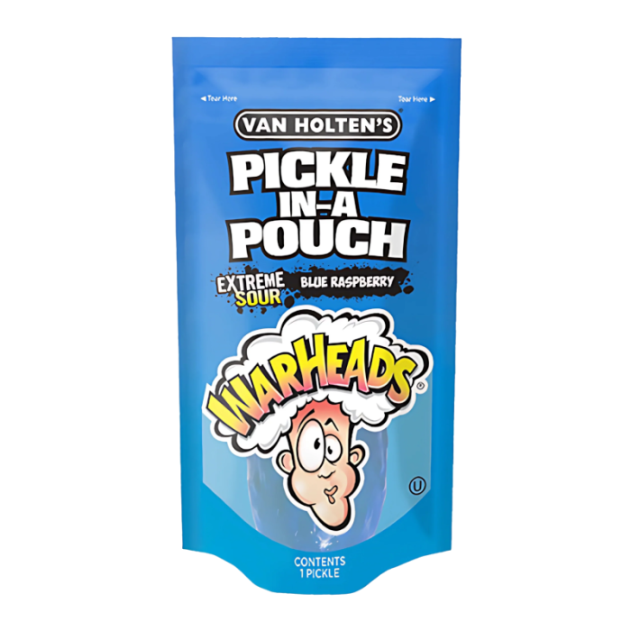 Van Holten’s Pickle In A Pouch Warheads Blue Raspberry (12 x 140g)