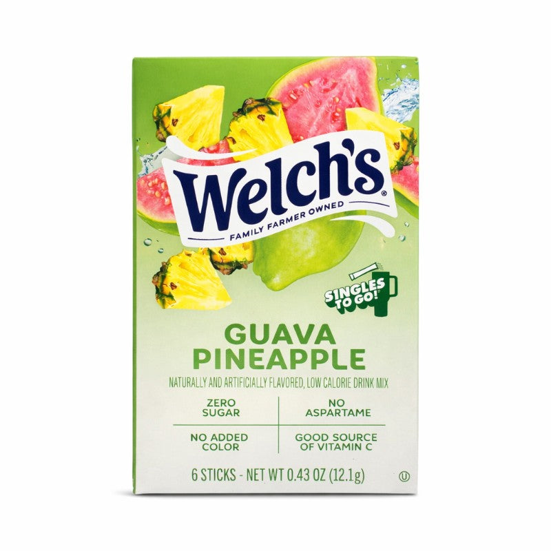 Welch’s Singles To Go Drink Mix Sachets Guava Pineapple (12 x 6ct)