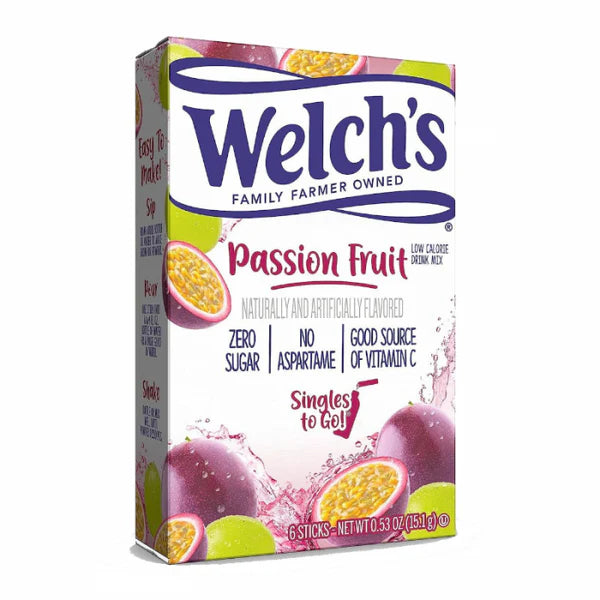 Welch’s Singles To Go Drink Mix Sachets Passionfruit (12 x 6ct)