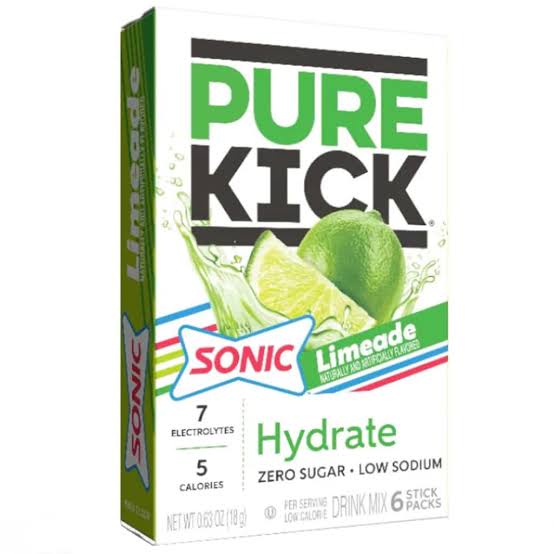 Pure Kick Singles To Go Drink Mix Sachets Sonic Limeade Hydrate (12 x 6ct)