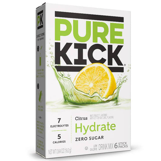 Pure Kick Singles To Go Drink Mix Sachets Citrus Hydrate (12 x 6ct)