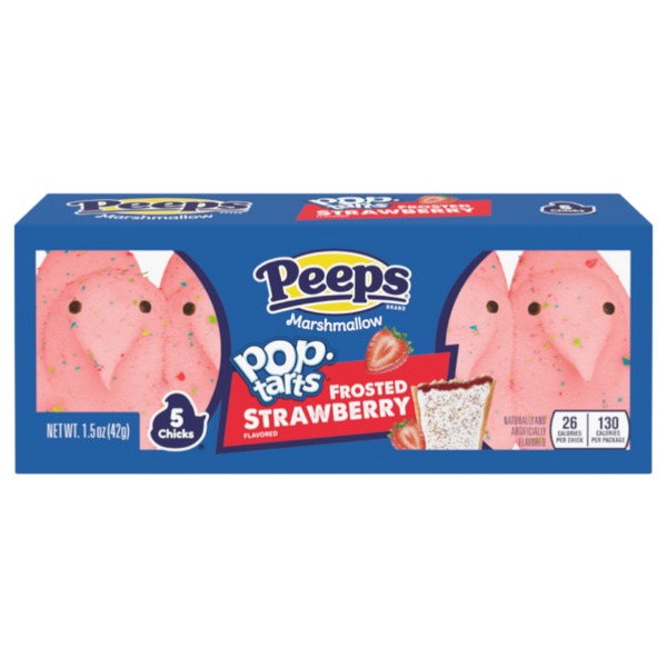 Peeps Easter Frosted Strawberry Pop Tarts Chicks 5PK (42g) - 24CT