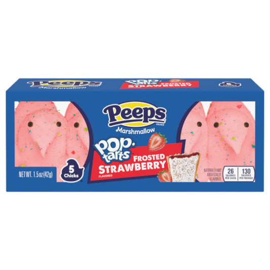 Peeps Easter Frosted Strawberry Pop Tarts Chicks 5PK (42g) - 24CT