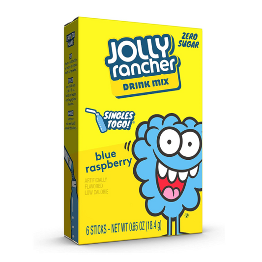 Jolly Rancher Singles To Go Drink Mix Sachets Blue Raspberry (12 x 6ct)