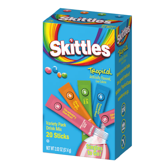 Skittles Tropical Singles To Go Drink Mix Sachets (20 x 6ct)