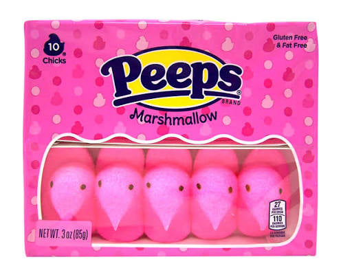 Peeps Easter Pink Chicks 10PK (85g) - 36CT