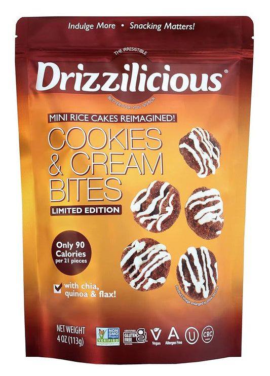 Drizzilicious Cookies & Cream Bites (12 x 4oz)