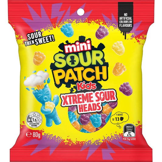 Sour Patch Kids Xtreme Heads (32 x 80g) (Australia)