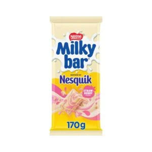 Milkybar Nesquik Strawberry (12 x 170g) (Australia)
