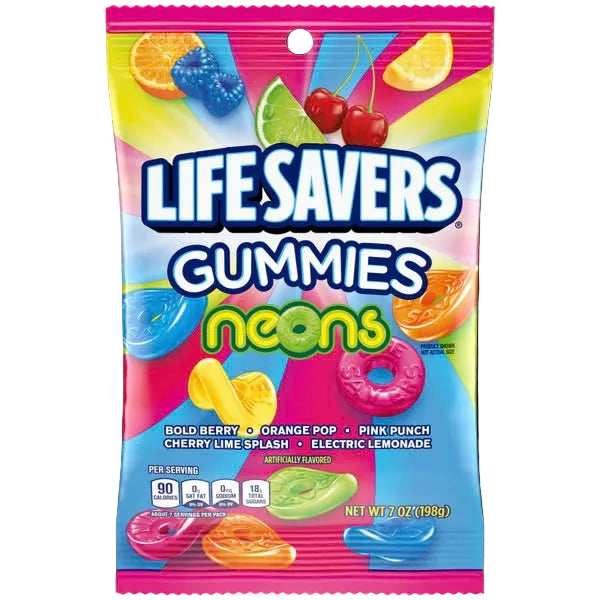 Lifesavers Gummies Neons (12 x 7oz)