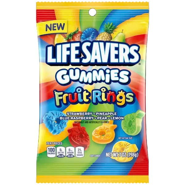 Lifesavers Gummies Fruit Rings (12 x 7oz)