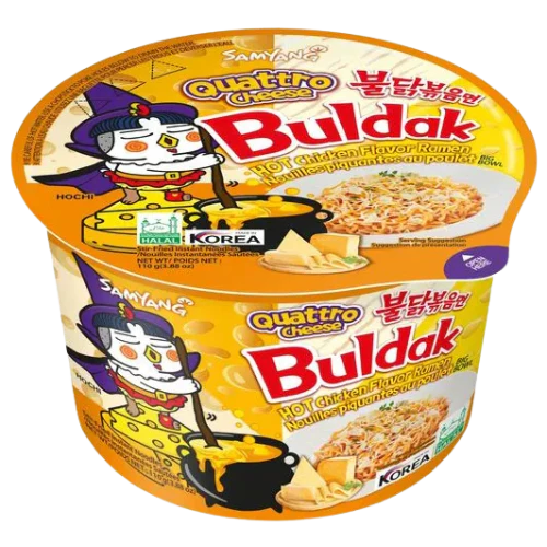 Samyang Buldak Ramen Noodles Big Bowl Quattro (16 x 105g)