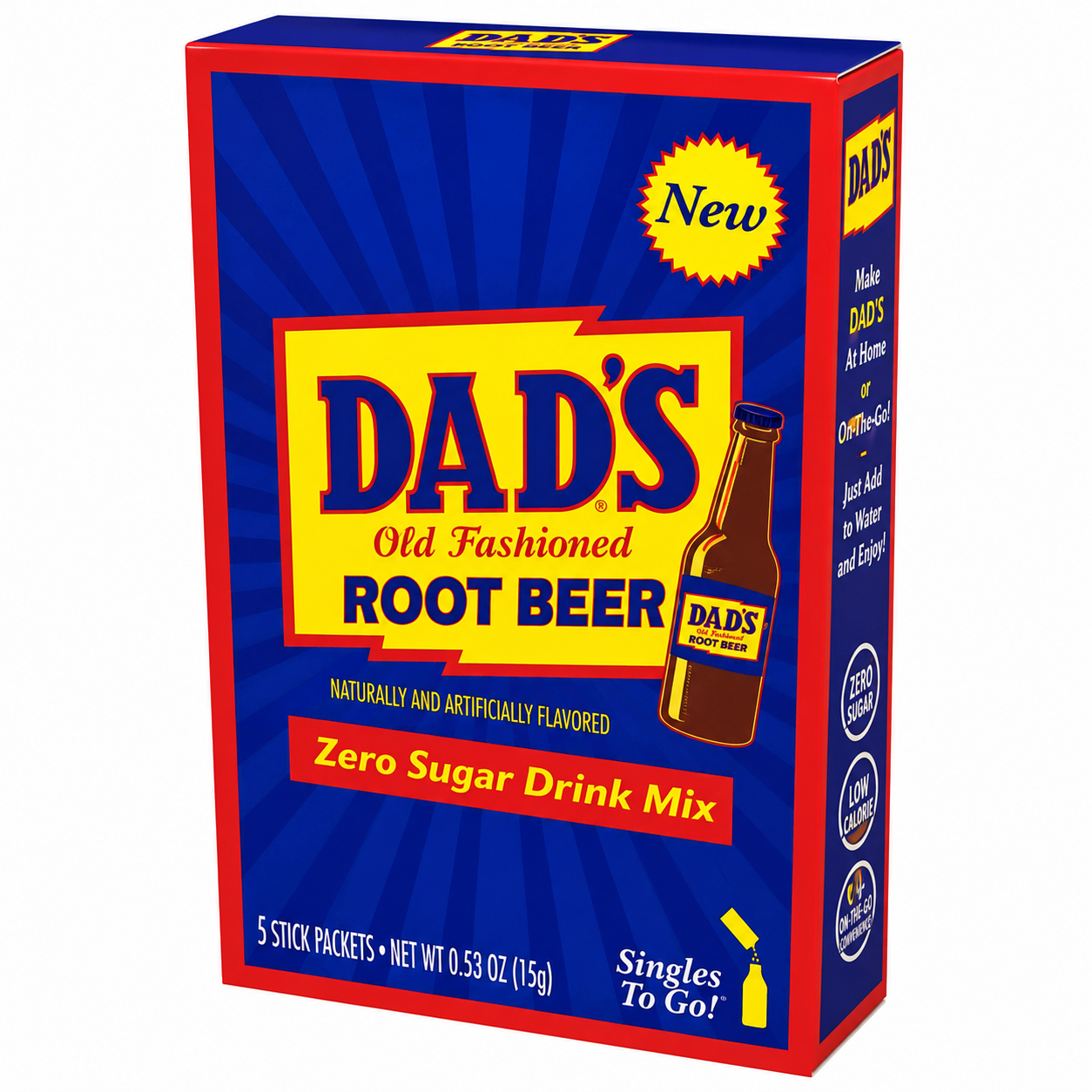 Dad’s Root Beer Singles To Go Drink Mix Sachets (12 x 6ct)