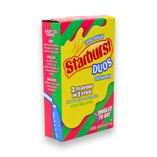 Starburst Singles To Go Drink Mix Sachets Duo Strawberry Watermelon (12 x 6ct)