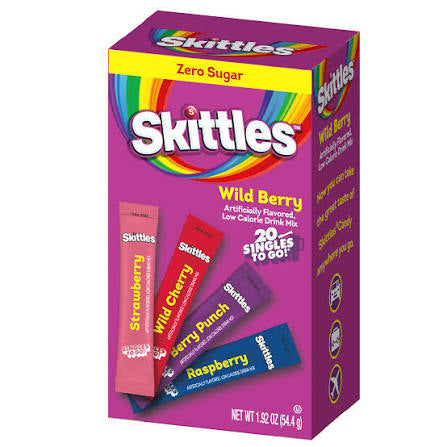 Skittles Wild Berry Singles To Go Drink Mix Sachets (20 x 6ct)
