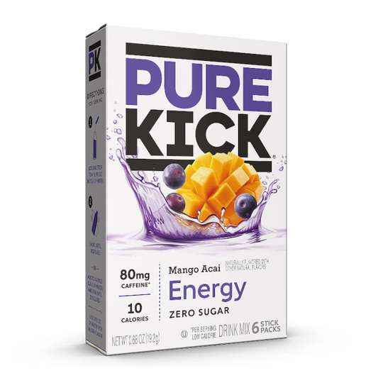 Pure Kick Singles To Go Drink Mix Sachets Mango Açai (12 x 6ct)