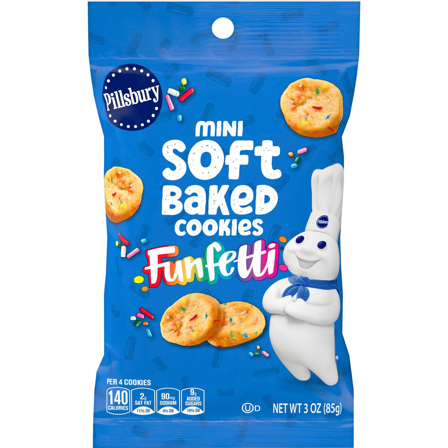 Pilsbury Soft Baked Cookies Funfetti (6 x 3oz)