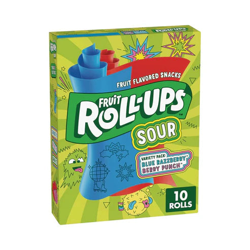 Sour Fruit Roll Ups Betty Crocker (10 x 10ct)