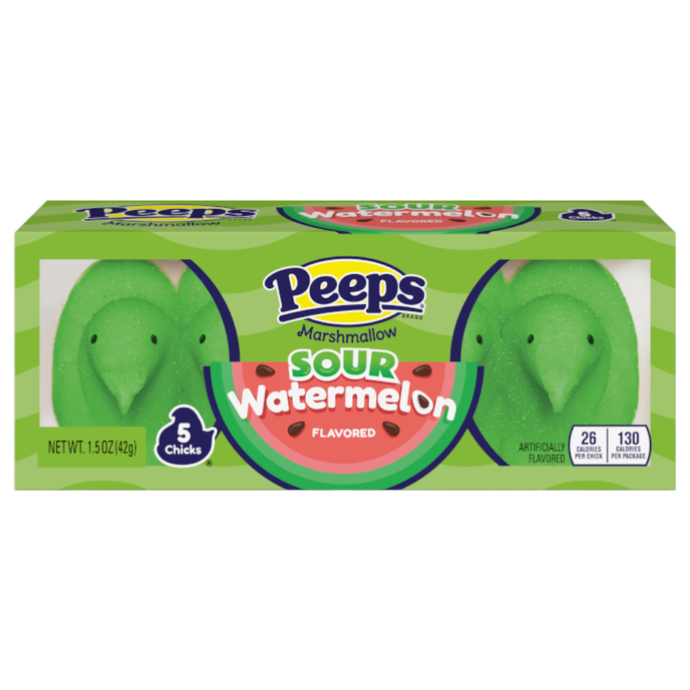 Peeps Easter Sour Watermelon Chicks 5PK (42g) - 24CT
