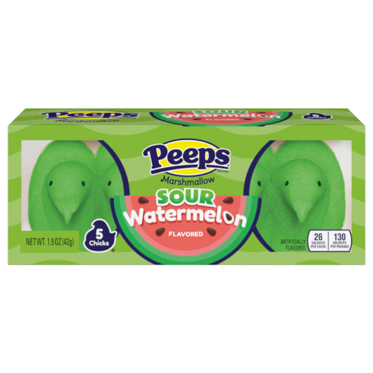 Peeps Easter Sour Watermelon Chicks 5PK (42g) - 24CT