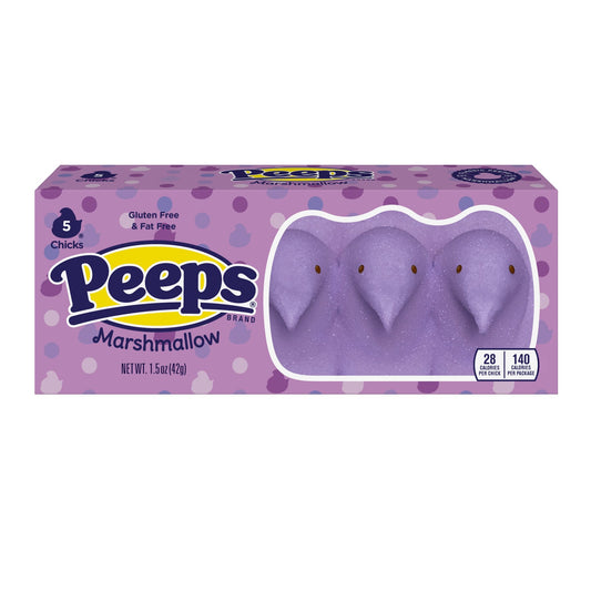Peeps Easter Lavender Chicks 5PK (42g) - 24CT