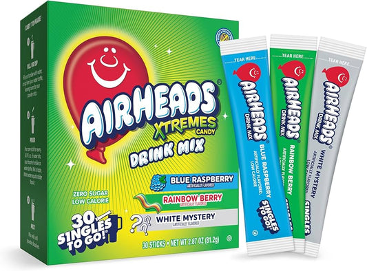 Airheads Xtreme Singles To Go Drink Mix Sachets (6 x 30ct)