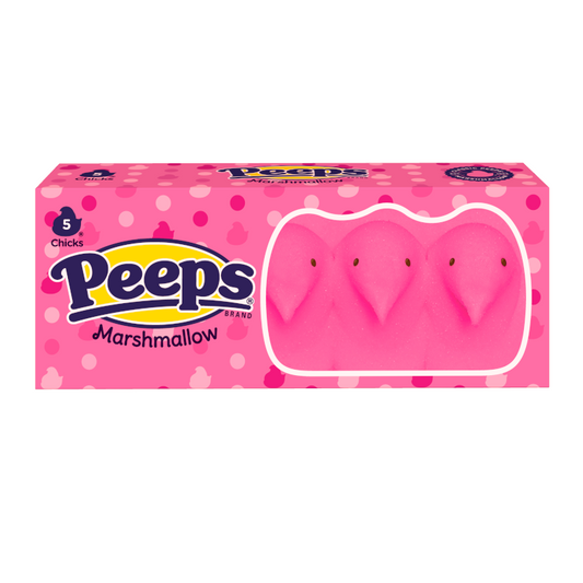 Peeps Easter Pink Chicks 5PK (42g) - 24CT