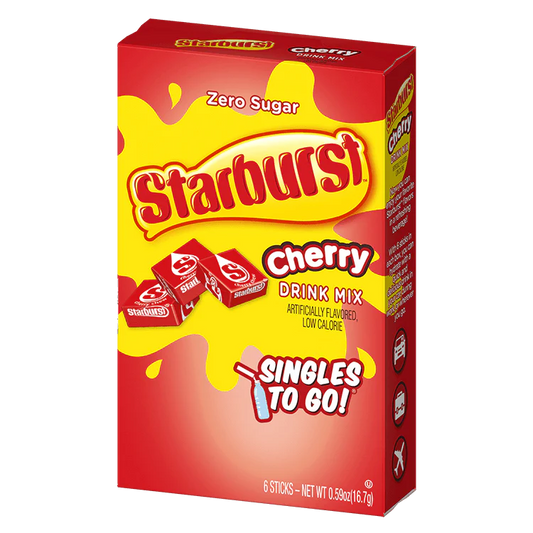 Starburst Singles To Go Drink Mix Sachets Cherry (12 x 6ct)