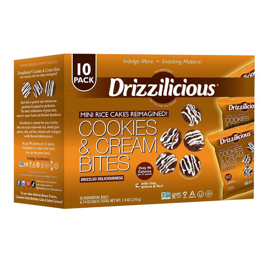 Drizzilicious Cookies & Cream Bites (8 x 10 x 0.74oz) 80ct