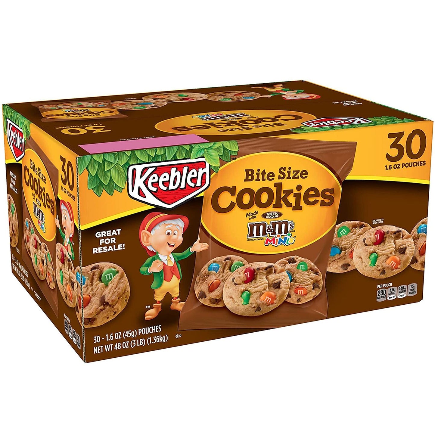 Keebler Chips Deluxe Minis Cookies with M&M’s (30 x 45g)