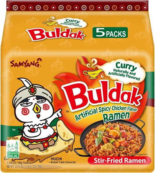 Samyang Curry Hot Chicken Spicy Ramen Noodles (Pack of 40)
