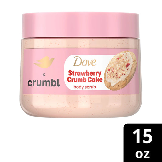Dove Body Scrub Strawberry Crumb Cake - 15oz (Single)