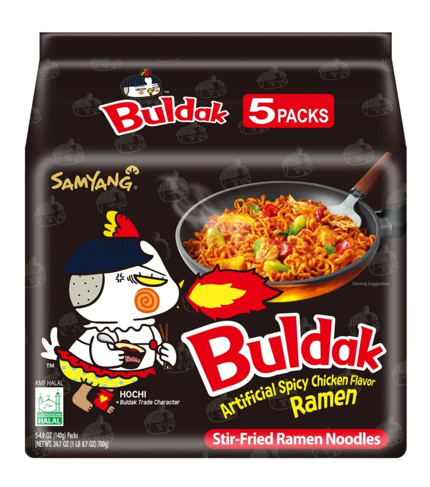 Samyang Hot Chicken Spicy Ramen Noodles (Pack of 40)