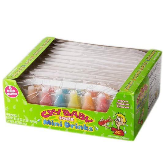 Cry Baby Nik L Nip Sour Wax Candies (12 x 8 Pack)