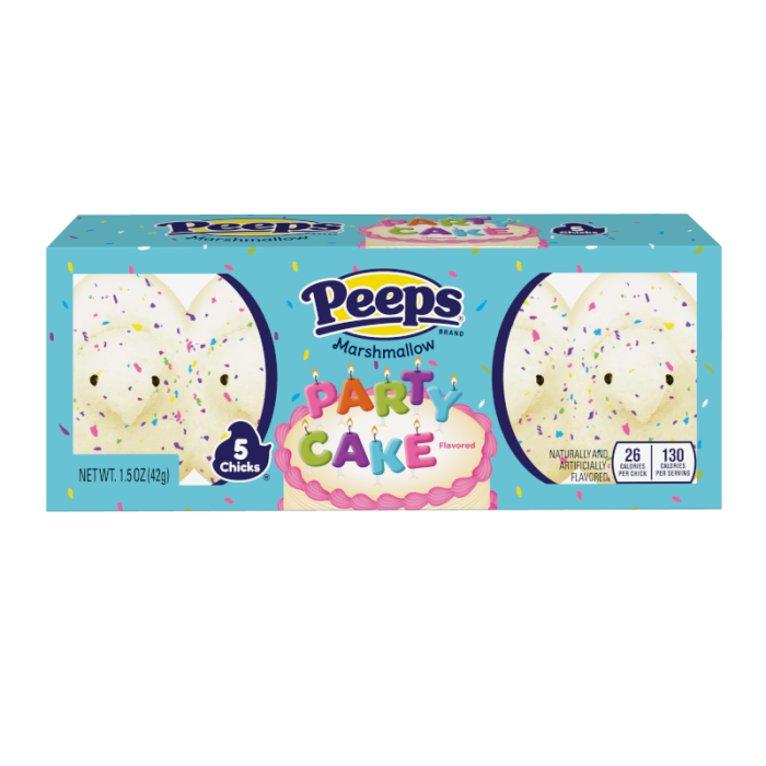 Peeps Easter Party Cake Chicks 5PK (42g) - 24CT