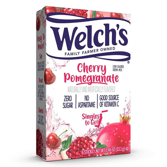 Welch’s Singles To Go Drink Mix Sachets Cherry Pomegranate (12 x 6ct)