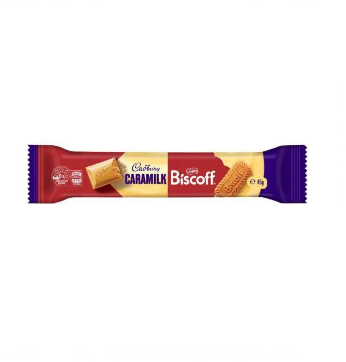 Cadbury Caramilk Biscoff (48 x 45g) (Australia)