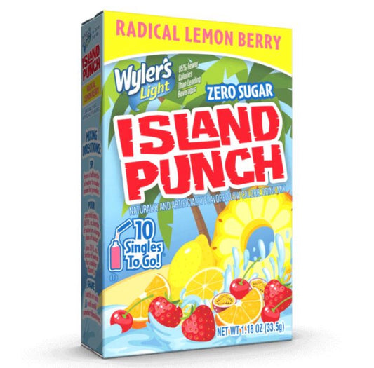 Wylers Light Singles To Go Drink Mix Sachets Radical Lemon Berry (12 x 10ct)