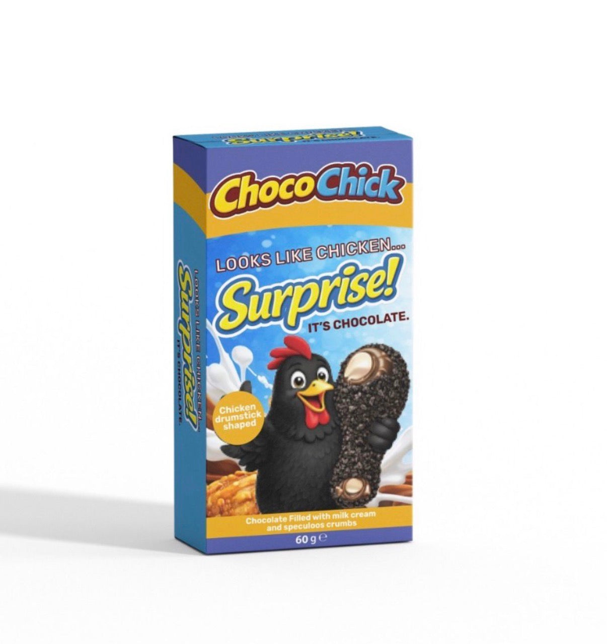 Oreo Chicken Color Choco Chick Oreo Tabby Chocolate Chicken Drumstick (Viral Trend) (12 x ...