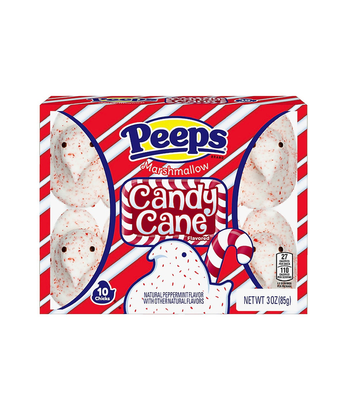 Peeps Marshmallows Candy Cane Festive (24 x 10CT)