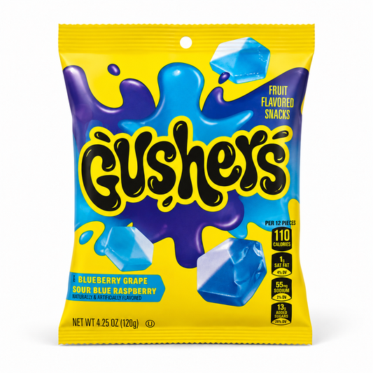 Gushers Sour Blue Raspberry (8 x 4.25oz)