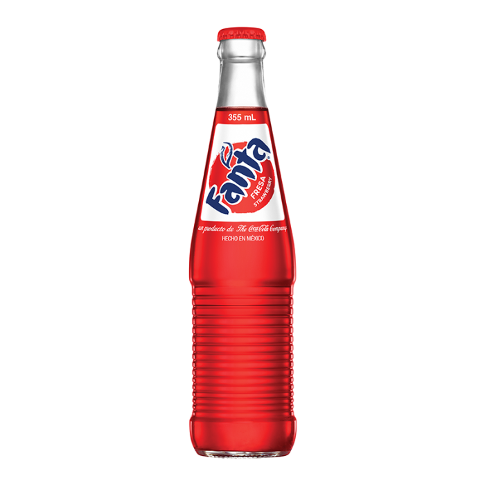 Mexican Glass Fanta Strawberry (24 x 355ml)
