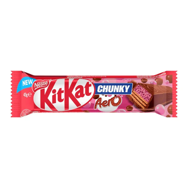 KitKat Chunky Aero Strawberry (36 x 45g) (Australia)