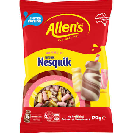 Allen’s Nesquik Shake Gummies (12 x 170g) (Australia)