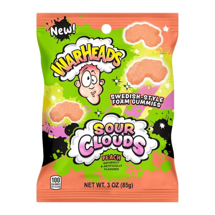 Warheads Sour Clouds Peach (12 x 85g)