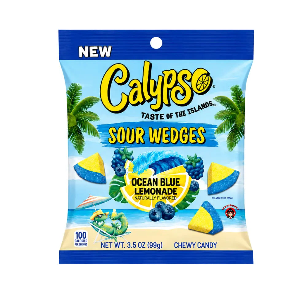 Calypso Sour Wedges Ocean Blue Lemonade (12 x 99g)