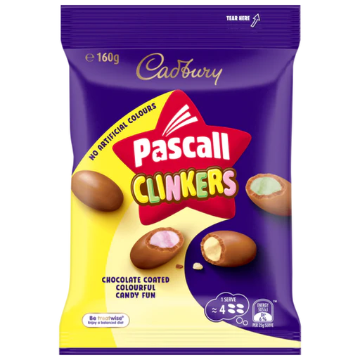 Cadbury Pascall Clinkers (18 x 160g)
