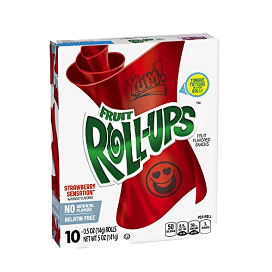 Strawberry Sensation Fruit Roll Ups Betty Crocker (10 x 10ct)