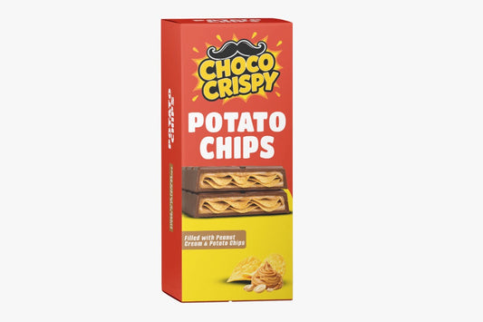 Choco Crispy Potato Chips Chocolate Bar With Peanut Butter (12 x 90g)